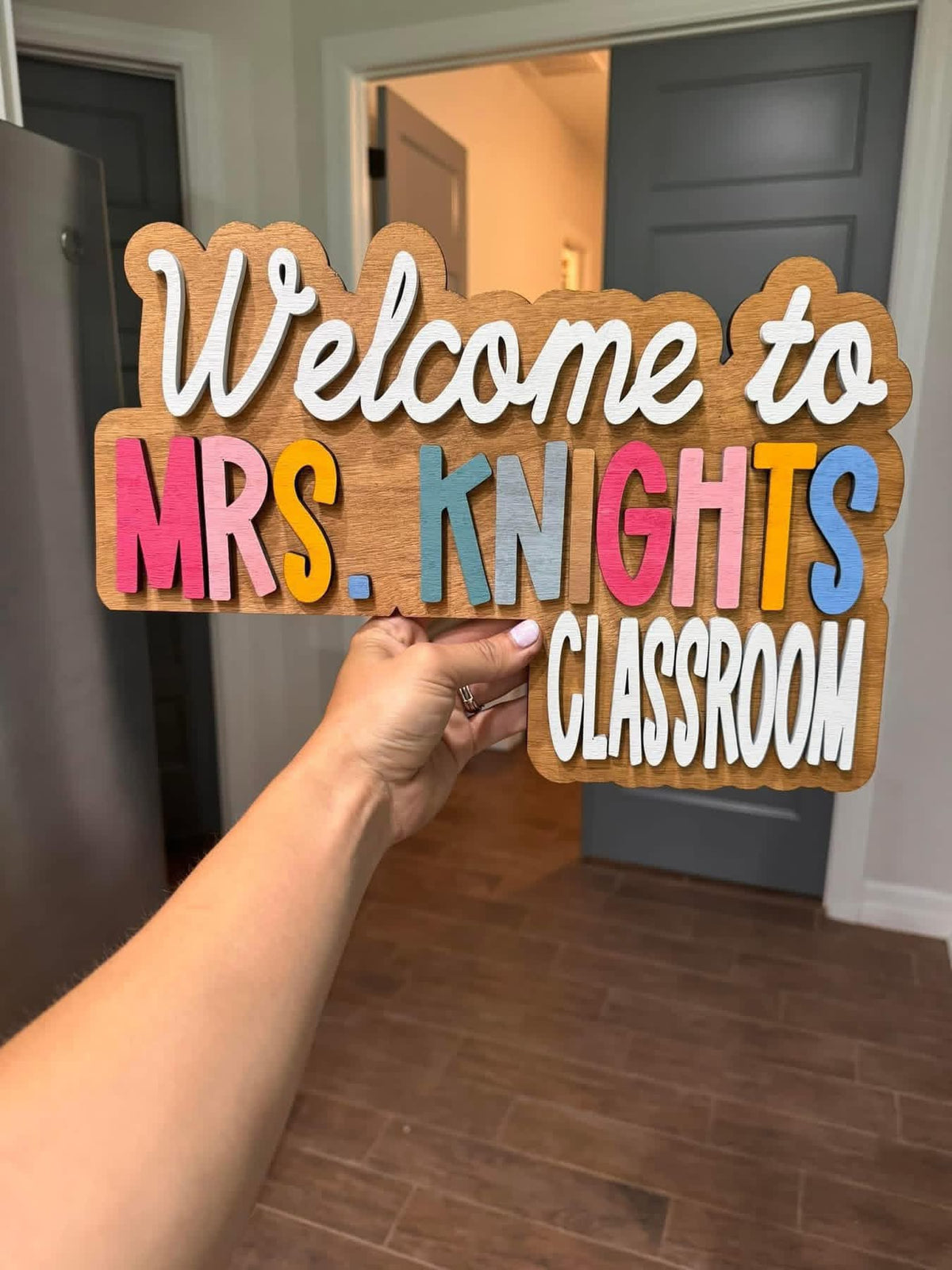 Teacher door corner