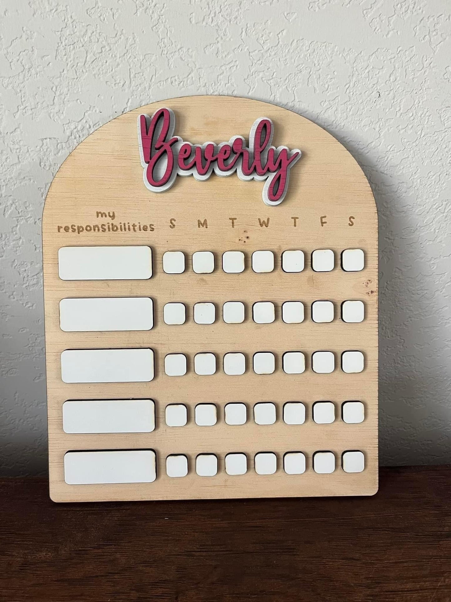 Responsibility Charts – Custom Dry Erase Chore Board for Kids