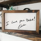 Custom Traced Handwritten Signs – Choose Your Frame Color | Recipes, Notes & More