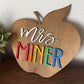 3D Wood Apple – Perfect Gift for Teachers (11.5” Wooden Apple)