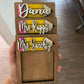 Custom Post-It Holder with 3D Pencil Topper – Personalized Desk Organizer