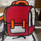 Cartoon backpack - red