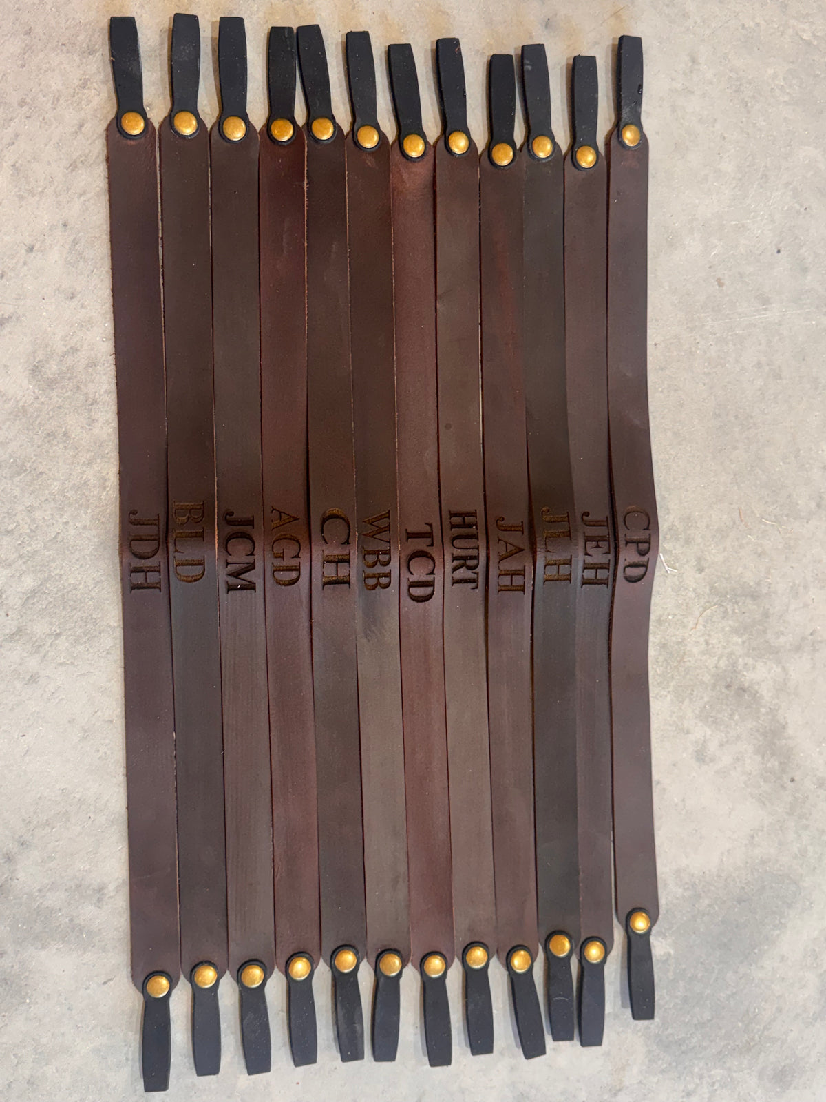 Leather sunglass strap