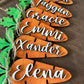 Custom Carrot Tags – Personalized Wooden Name Tags (6"x3")