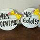 Custom 11.5” 3D Notebook Rounds – Personalized Teacher Name Sign