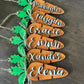 Custom Carrot Tags – Personalized Wooden Name Tags (6"x3")