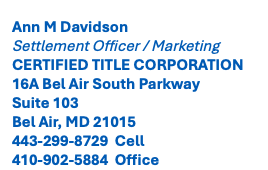 Realtor Bundle *  Ann Davidson- CTC