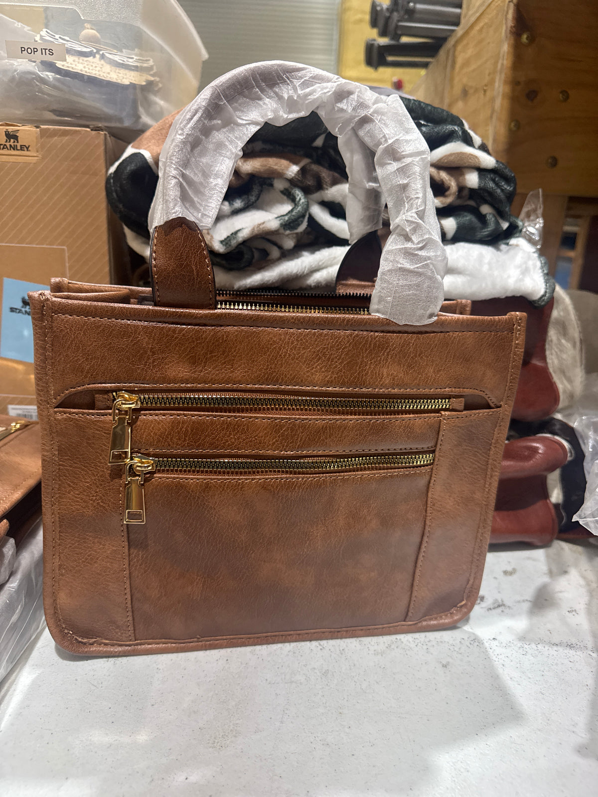 Tan purse