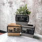 Custom 6” Wooden Planter Box – Personalized with 3D Cutout Design