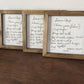 Custom Traced Handwritten Signs – Choose Your Frame Color | Recipes, Notes & More
