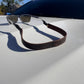 Leather sunglass strap