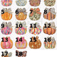 Uv printed wood pumpkin sign