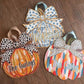 Uv printed wood pumpkin sign
