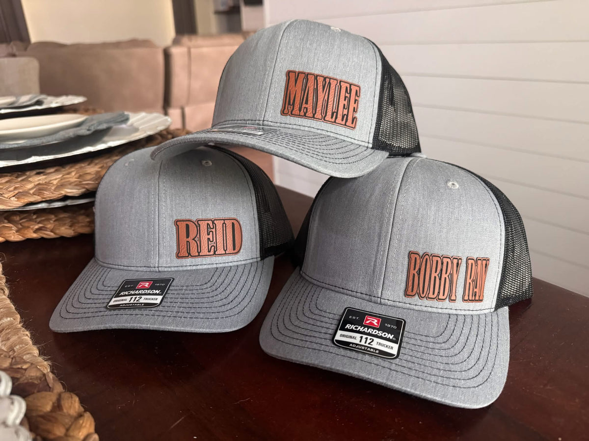 Side name patch - gray/ black