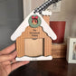 Gingerbread house photo ornament