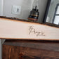 Live edge - engraved guest board / home decor sign