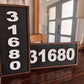 House number - wood sign