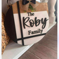 17” family name round