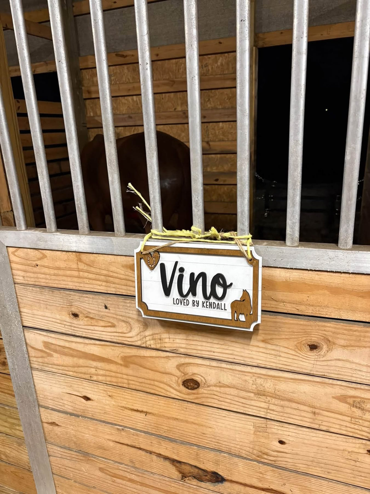 Stall sign