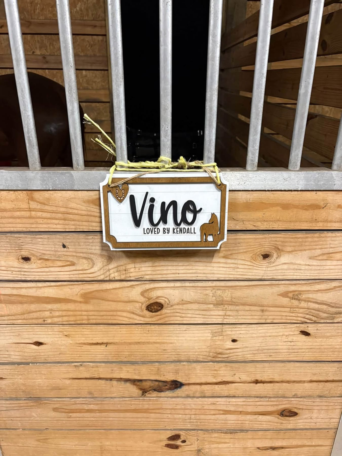 Stall sign