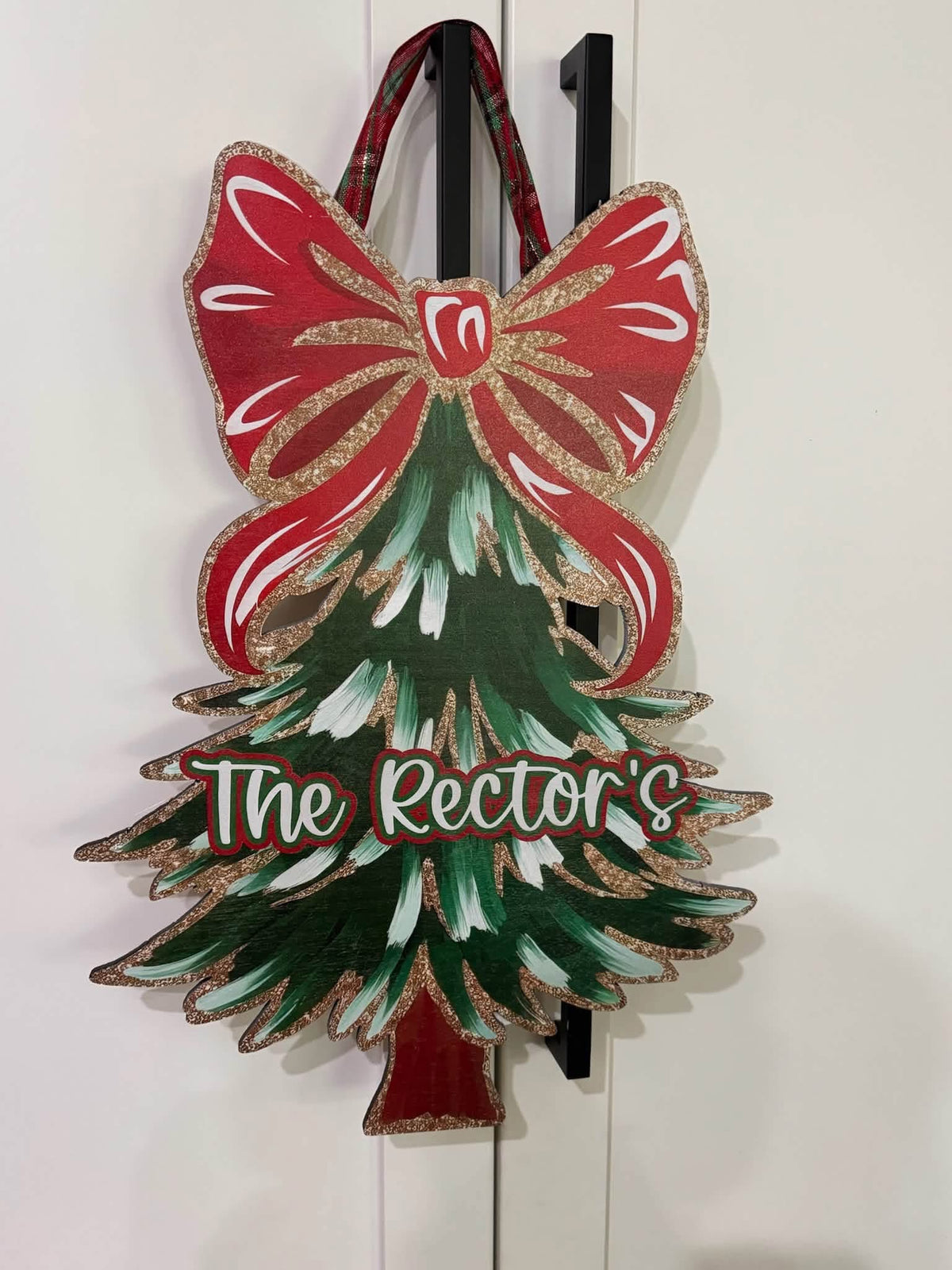 Wood printed Christmas trees