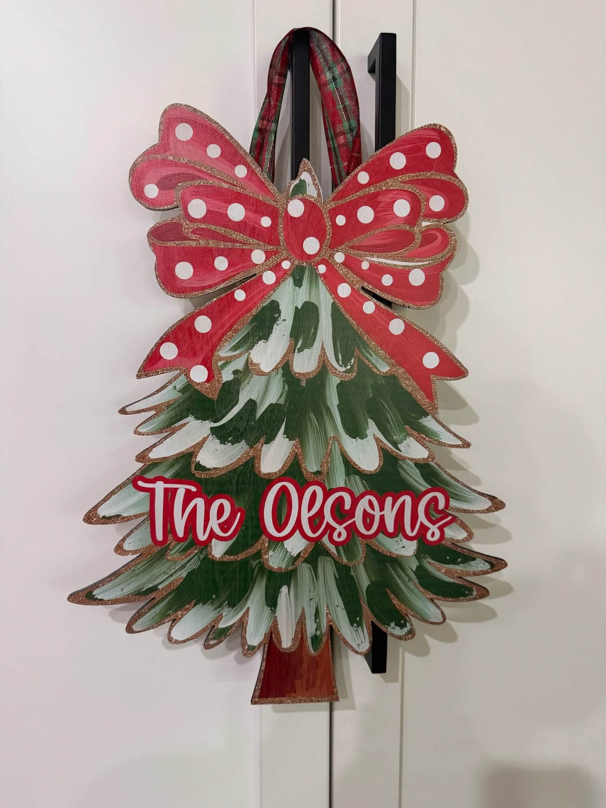Wood printed Christmas trees