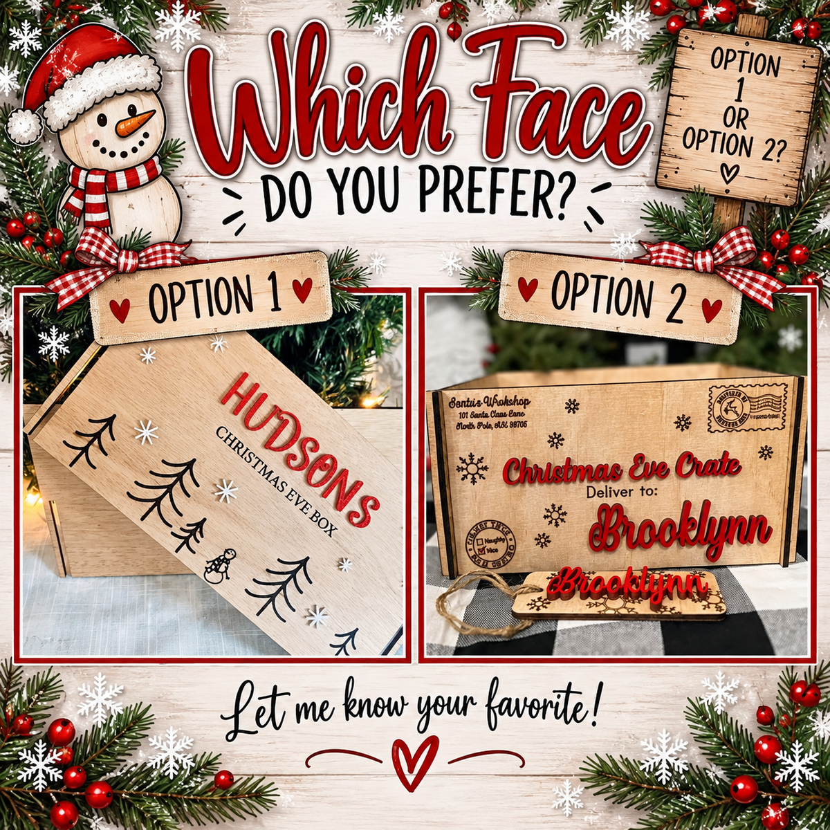 Christmas crate