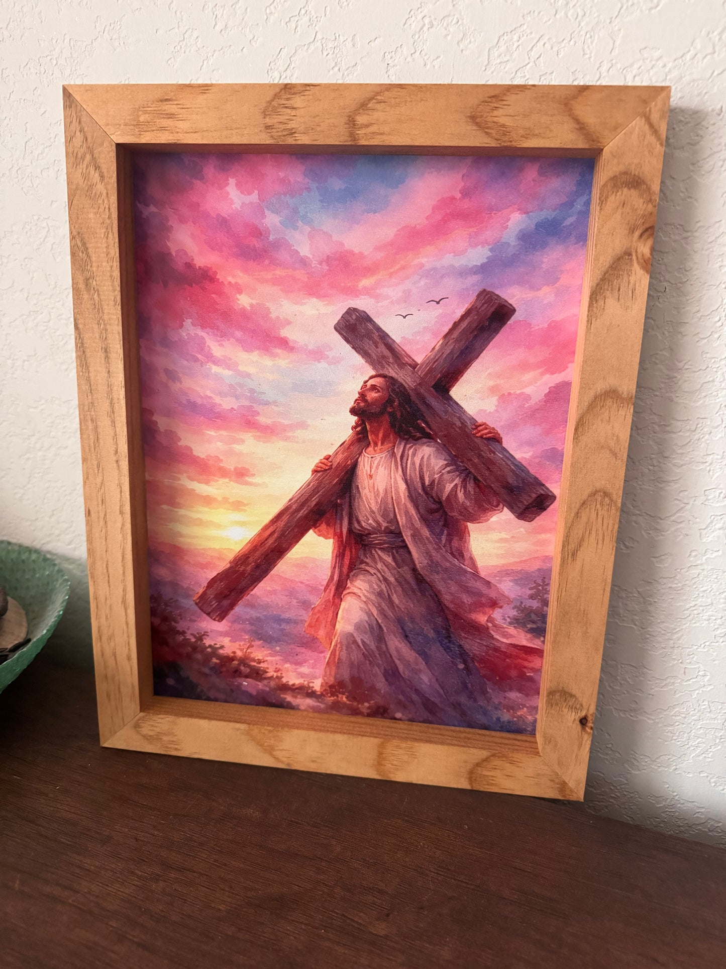 11x14 Jesus framed sign