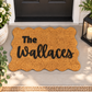 PERSONALIZED SCALLOPED DOORMAT DROP